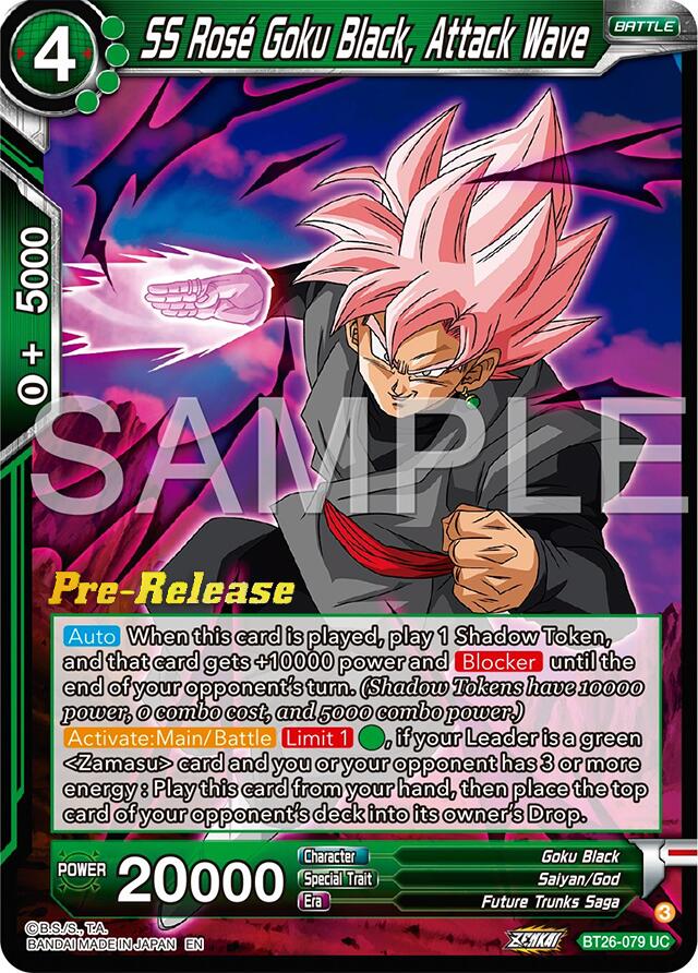 SS Rose Goku Black, Attack Wave (BT26-079) [Ultimate Advent Prerelease Promos] | The Time Vault CA