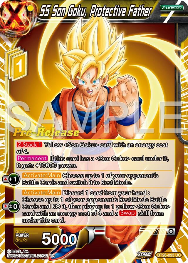 SS Son Goku, Protective Father (BT26-093) [Ultimate Advent Prerelease Promos] | The Time Vault CA