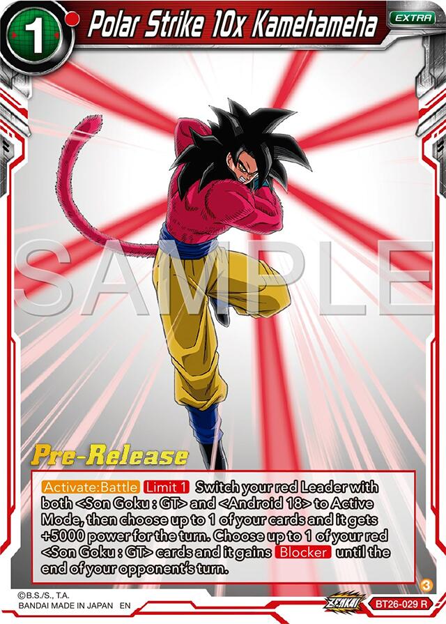 Polar Strike 10x Kamehameha (BT26-029) [Ultimate Advent Prerelease Promos] | The Time Vault CA