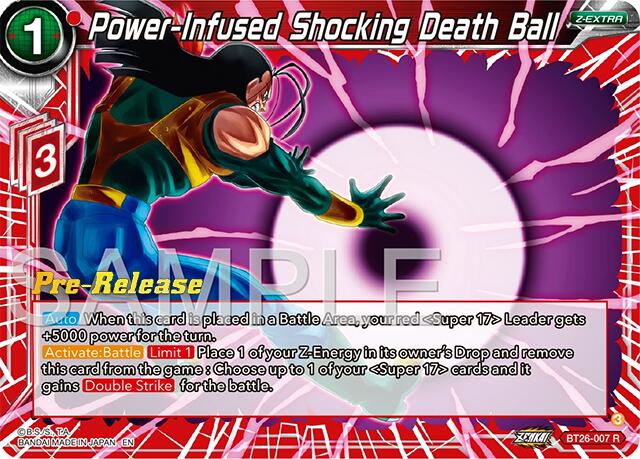 Power-Infused Shocking Death Ball (BT26-007) [Ultimate Advent Prerelease Promos] | The Time Vault CA