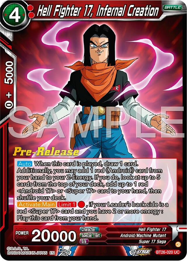 Hell Fighter 17, Infernal Creation (BT26-020) [Ultimate Advent Prerelease Promos] | The Time Vault CA