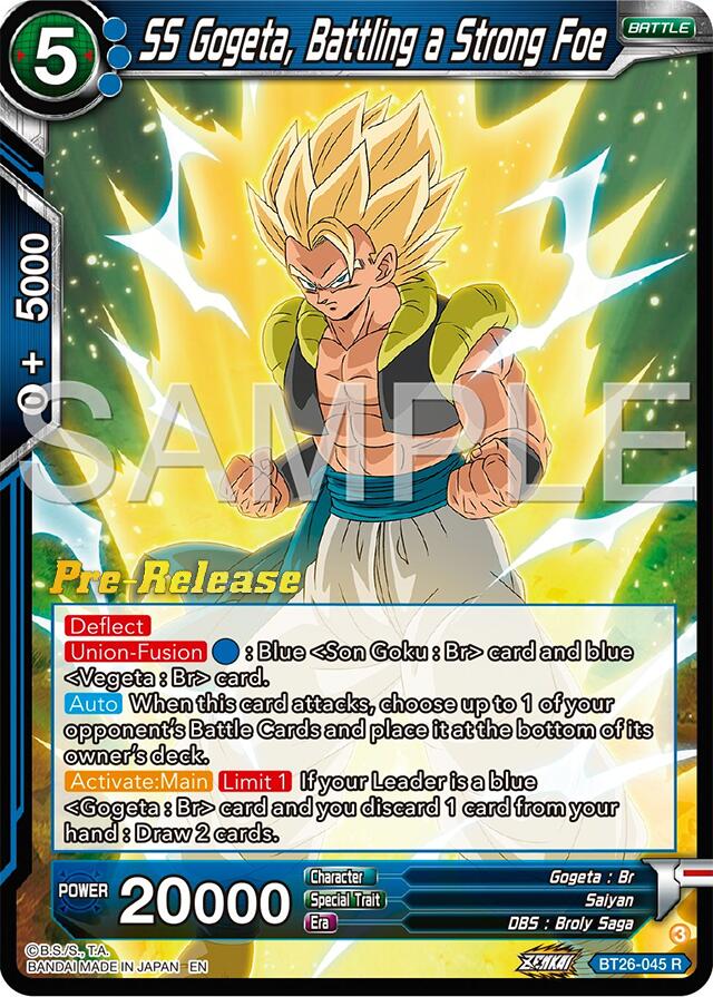 SS Gogeta, Battling a Strong Foe (BT26-045) [Ultimate Advent Prerelease Promos] | The Time Vault CA