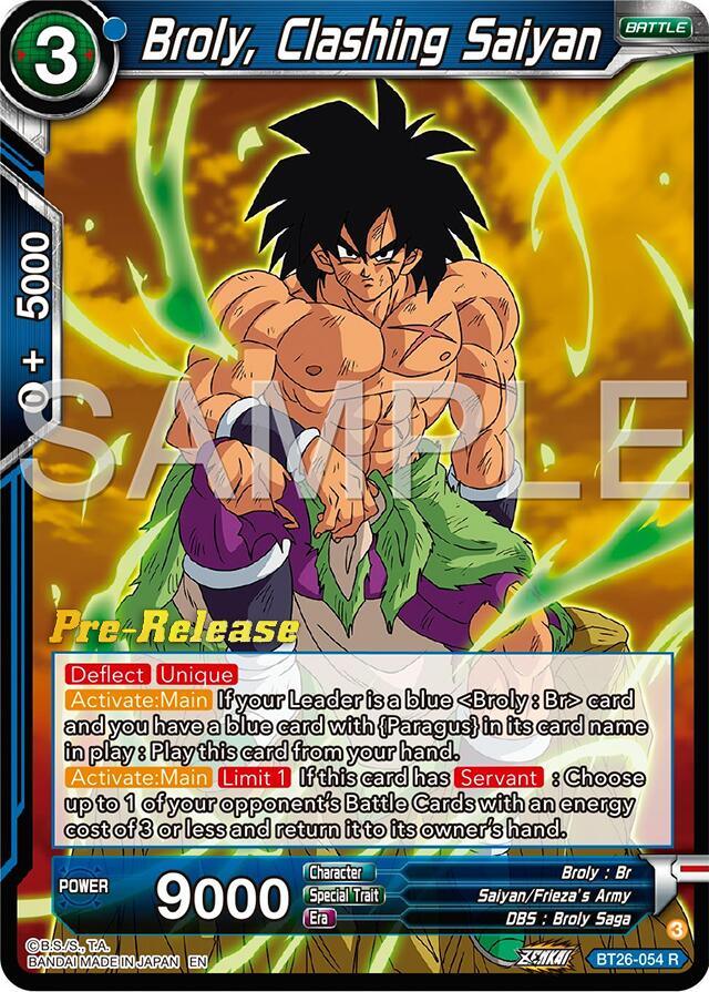 Broly, Clashing Saiyan (BT26-054) [Ultimate Advent Prerelease Promos] | The Time Vault CA