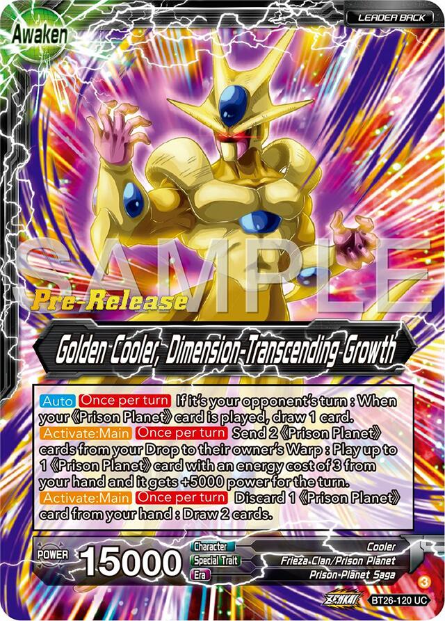 Cool // Golden Cooler, Dimension-Transcending Growth (BT26-120) [Ultimate Advent Prerelease Promos] | The Time Vault CA