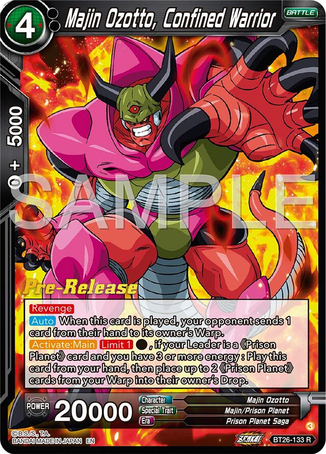 Majin Ozotto, Confined Warrior (BT26-133) [Ultimate Advent Prerelease Promos] | The Time Vault CA