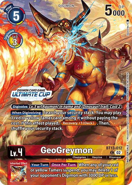 GeoGreymon [BT13-012] (Ultimate Cup 2024) [Versus Royal Knights Booster] | The Time Vault CA