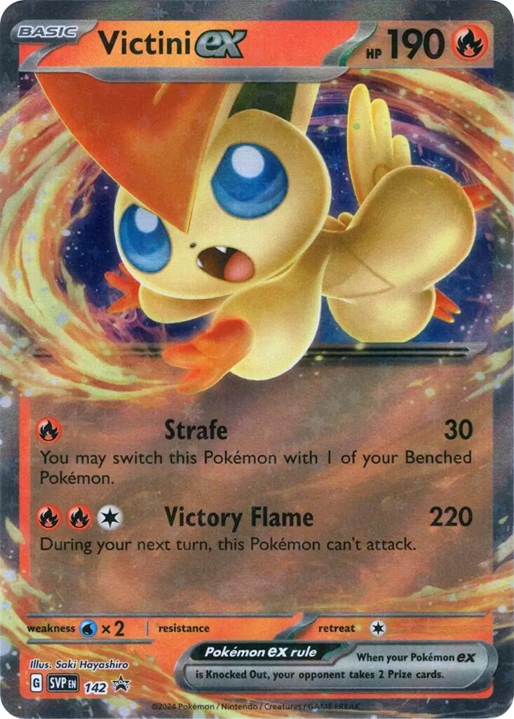 Victini ex (SVP142) [Scarlet & Violet: Black Star Promos] | The Time Vault CA