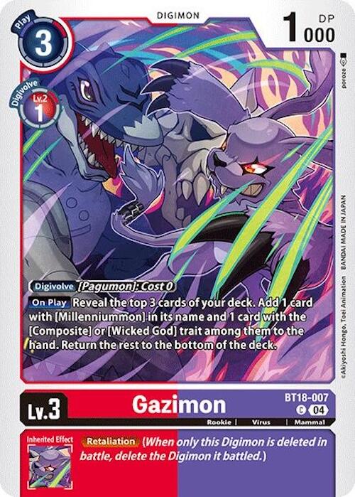 Gazimon [BT18-007] [Release Special Booster 2.0] | The Time Vault CA