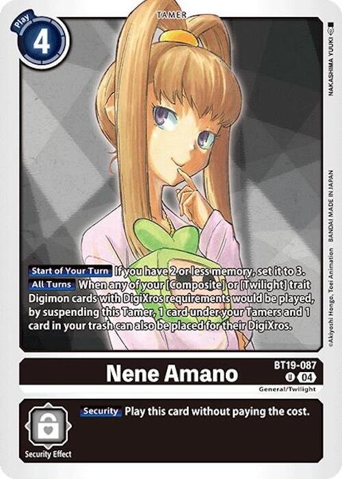 Nene Amano [BT19-087] [Release Special Booster 2.0] | The Time Vault CA