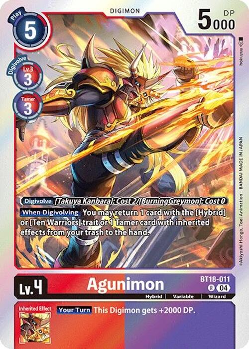 Agunimon [BT18-011] [Release Special Booster 2.0] | The Time Vault CA