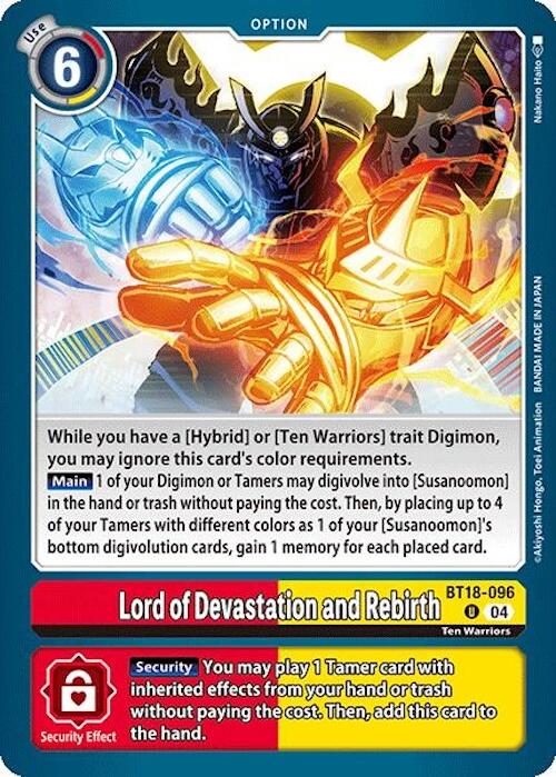 Lord of Devastation and Rebirth [BT18-096] [Release Special Booster 2.0] | The Time Vault CA