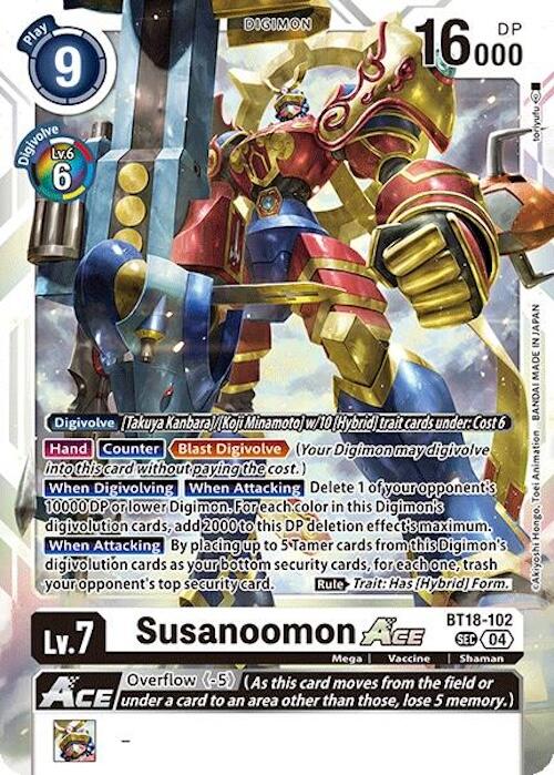 Susanoomon ACE [BT18-102] [Release Special Booster 2.0] | The Time Vault CA