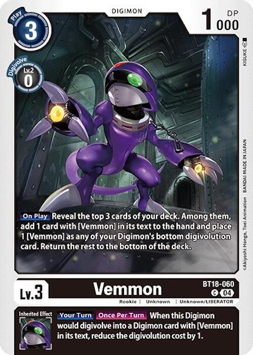 Vemmon [BT18-060] [Release Special Booster 2.0] | The Time Vault CA