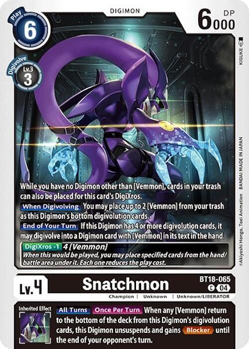 Snatchmon [BT18-065] [Release Special Booster 2.0] | The Time Vault CA