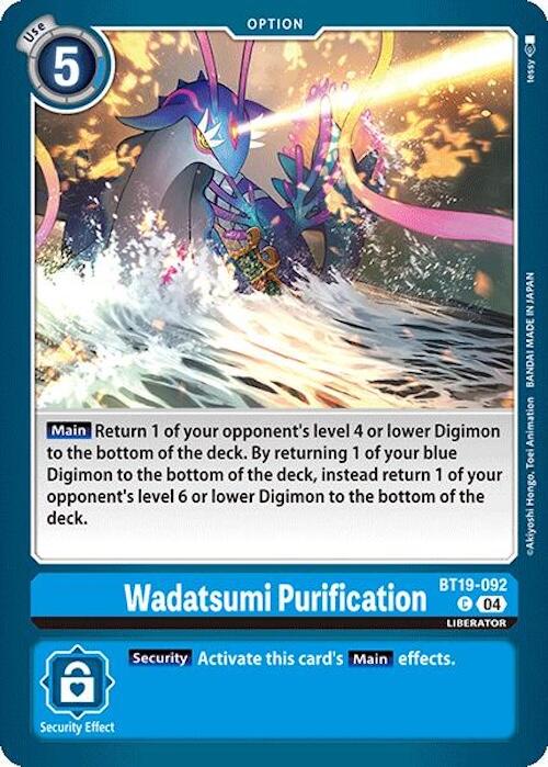 Wadatsumi Purification [BT19-092] [Release Special Booster 2.0] | The Time Vault CA