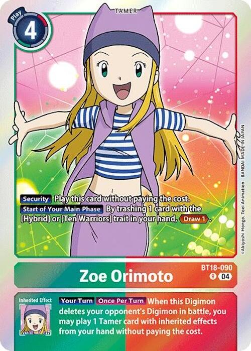 Zoe Orimoto [BT18-090] [Release Special Booster 2.0] | The Time Vault CA