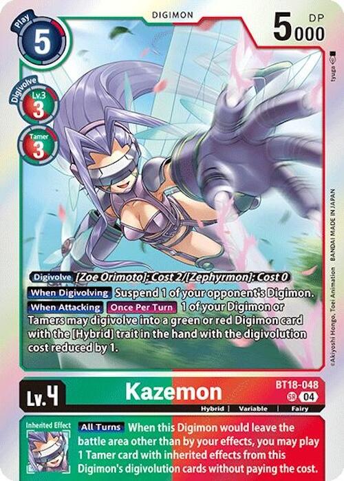 Kazemon [BT18-048] [Release Special Booster 2.0] | The Time Vault CA