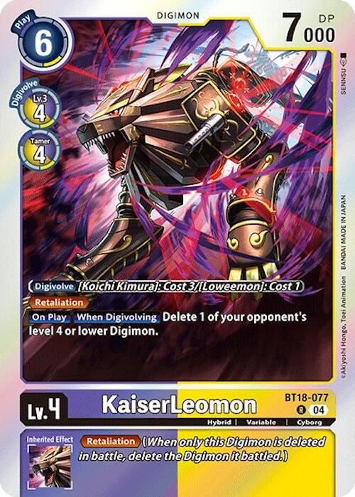 KaiserLeomon [BT18-077] [Release Special Booster 2.0] | The Time Vault CA