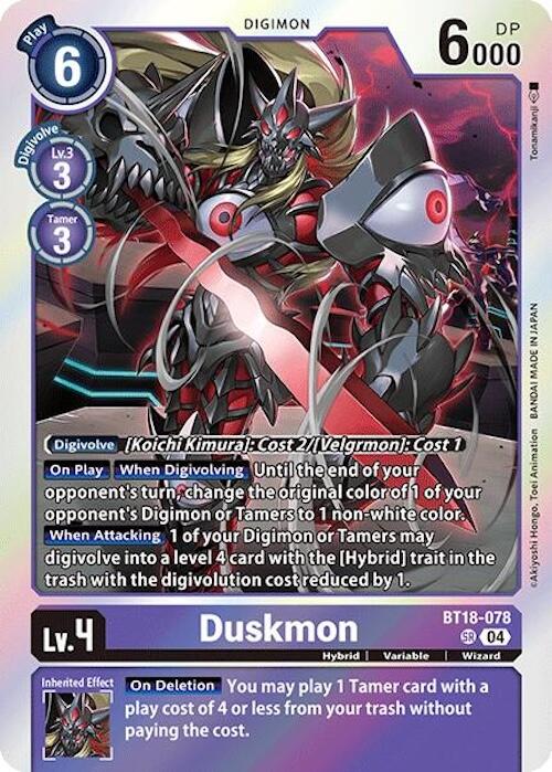 Duskmon [BT18-078] [Release Special Booster 2.0] | The Time Vault CA