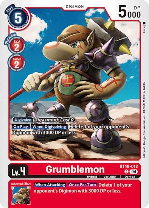 Grumblemon [BT18-012] [Release Special Booster 2.0] | The Time Vault CA