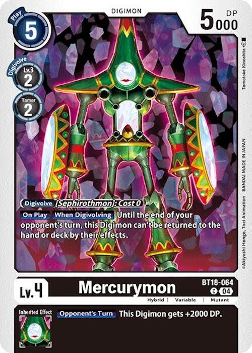 Mercurymon [BT18-064] [Release Special Booster 2.0] | The Time Vault CA