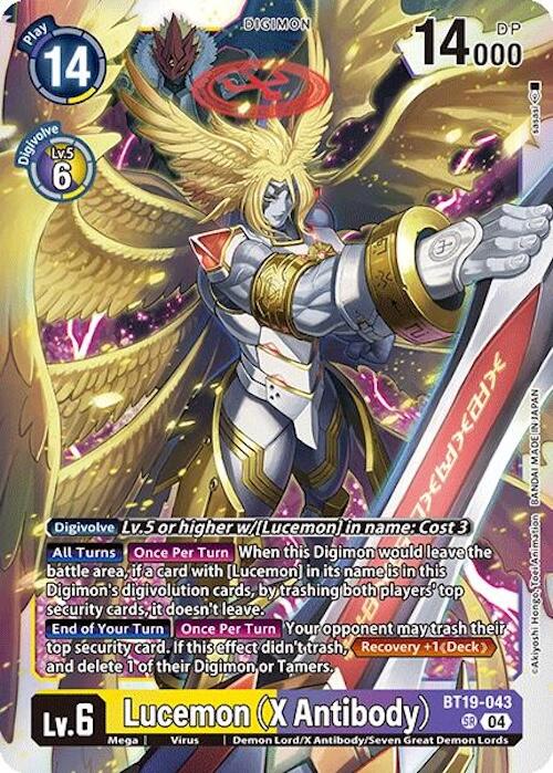 Lucemon (X Antibody) [BT19-043] [Release Special Booster 2.0] | The Time Vault CA