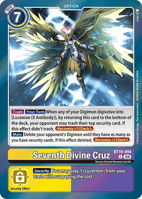 Seventh Divine Cruz [BT19-094] [Release Special Booster 2.0] | The Time Vault CA