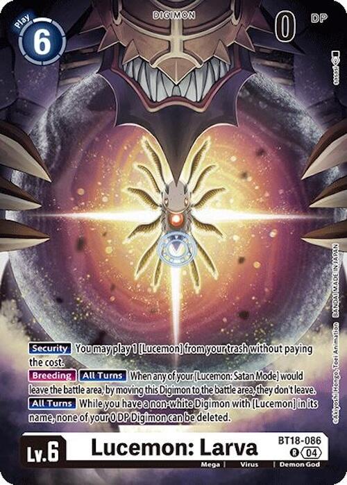 Lucemon: Larva [BT18-086] [Release Special Booster 2.0] | The Time Vault CA