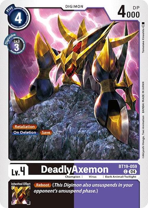 DeadlyAxemon [BT19-059] [Release Special Booster 2.0] | The Time Vault CA