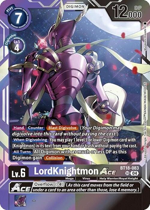 LordKnightmon ACE [BT18-083] [Release Special Booster 2.0] | The Time Vault CA