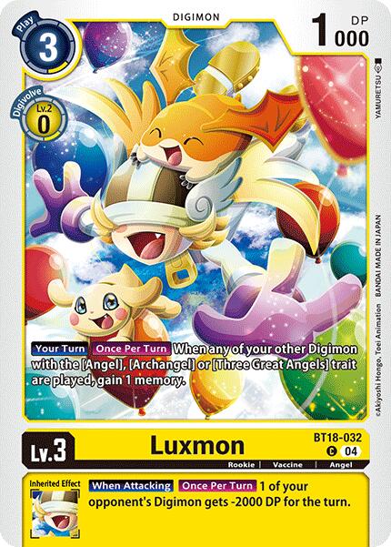 Luxmon [BT18-032] [Release Special Booster 2.0] | The Time Vault CA