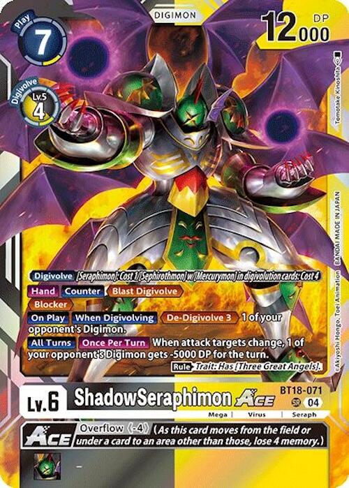 ShadowSeraphimon ACE [BT18-071] [Release Special Booster 2.0] | The Time Vault CA