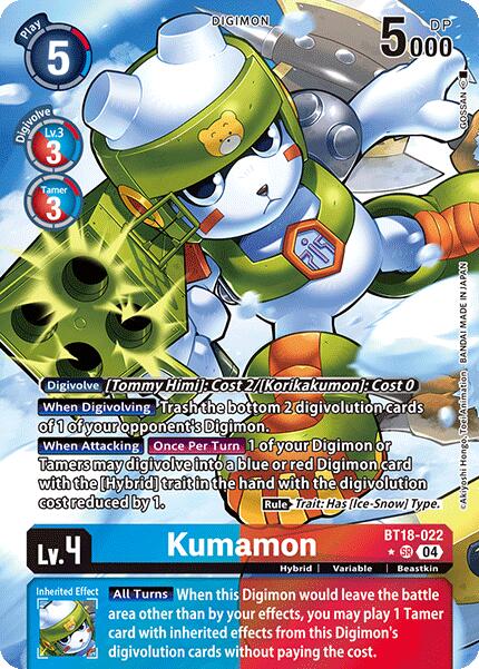 Kumamon [BT18-022] (Alternate Art) [Release Special Booster 2.0] | The Time Vault CA