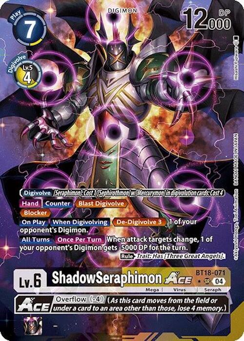 ShadowSeraphimon ACE [BT18-071] (Alternate Art) [Release Special Booster 2.0] | The Time Vault CA