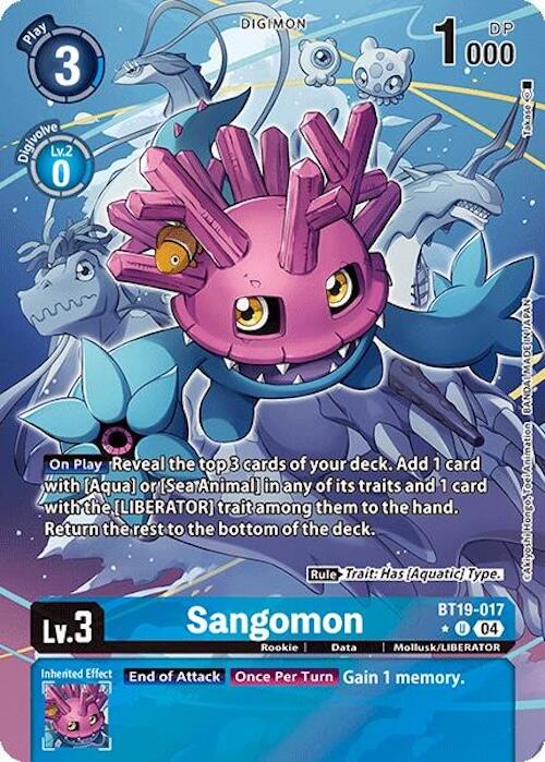 Sangomon [BT19-017] (Alternate Art) [Release Special Booster Ver.2.0] | The Time Vault CA