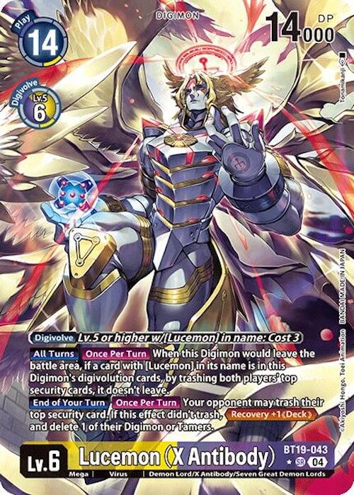 Lucemon [BT19-043] (X Antibody) (Alternate Art) [Release Special Booster 2.0] | The Time Vault CA