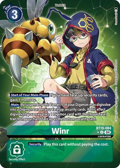 Winr [BT19-084] (Alternate Art) [Release Special Booster Ver.2.0] | The Time Vault CA