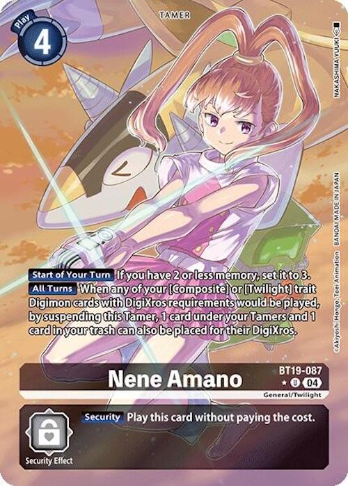 Nene Amano [BT19-087] (Alternate Art) [Release Special Booster 2.0] | The Time Vault CA