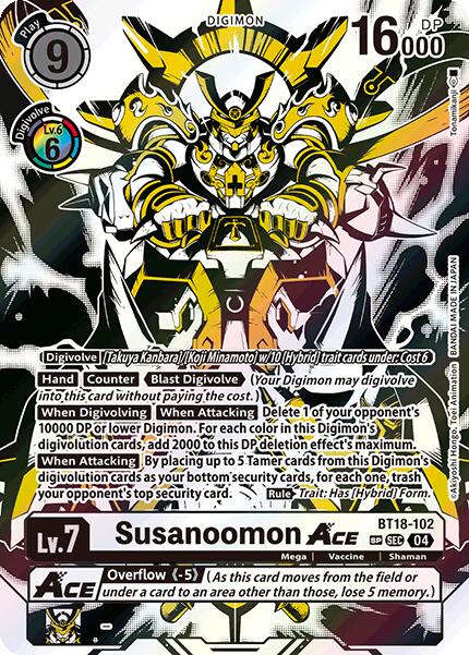 Susanoomon ACE [BT18-102] (Textured) [Release Special Booster 2.0] | The Time Vault CA