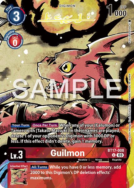 Guilmon [BT17-008] (Signed) [Release Special Booster 2.0] | The Time Vault CA