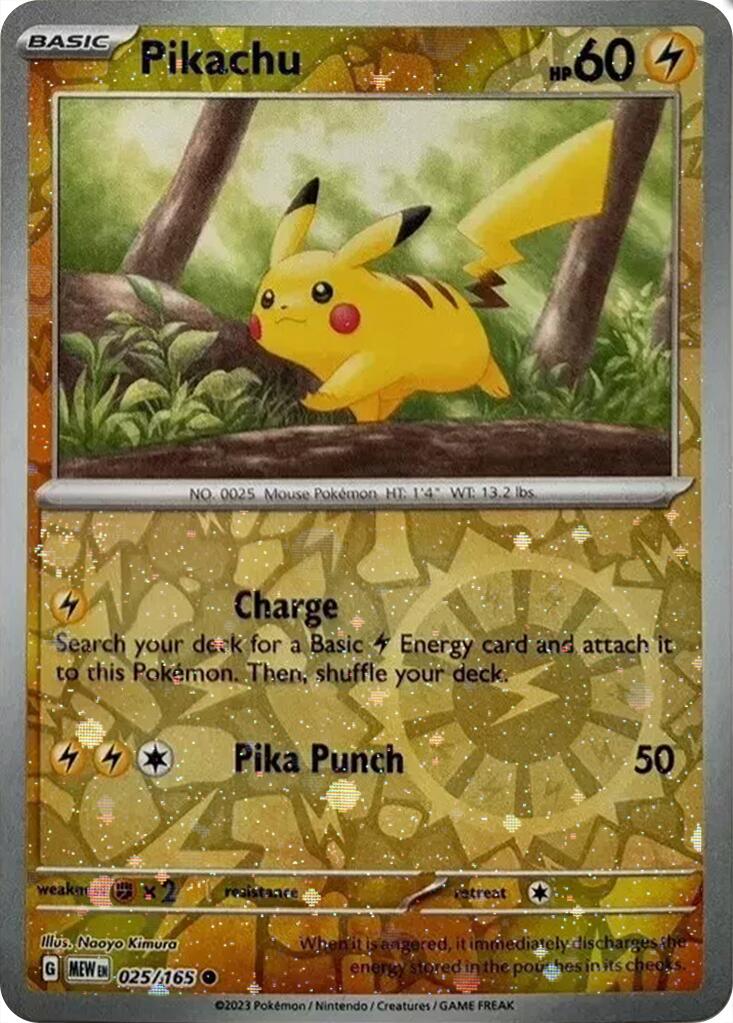 Pikachu (025/165) (Cosmos Holo) (Costco Exclusive) [Miscellaneous Cards] | The Time Vault CA