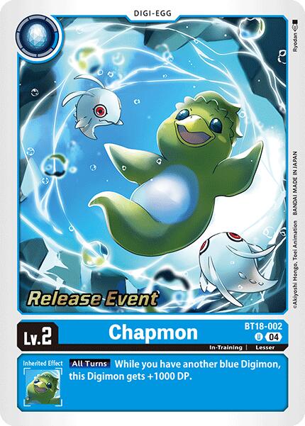 Chapmon [BT18-002] [Release Special Booster Ver.2.0 Pre-Release Cards] | The Time Vault CA