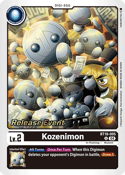 Kozenimon [BT18-005] [Release Special Booster Ver.2.0 Pre-Release Cards] | The Time Vault CA