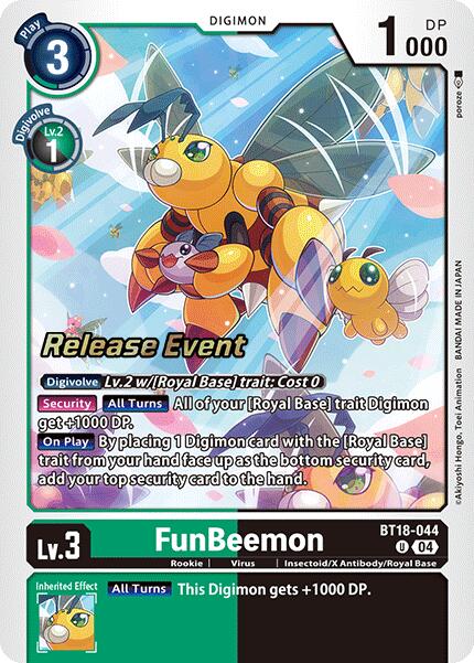 FunBeemon [BT18-044] [Release Special Booster 2.0 Pre-Release Cards] | The Time Vault CA