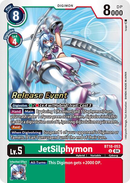 JetSilphymon [BT18-053] [Release Special Booster 2.0 Pre-Release Cards] | The Time Vault CA