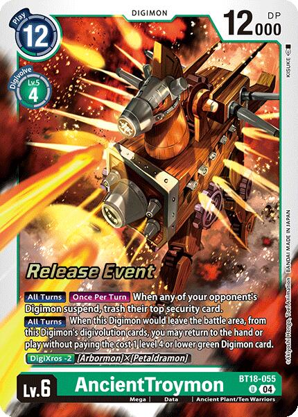 AncientTroymon [BT18-055] [Release Special Booster Ver.2.0 Pre-Release Cards] | The Time Vault CA