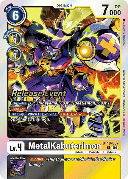 MetalKabuterimon [BT18-067] [Release Special Booster 2.0 Pre-Release Cards] | The Time Vault CA