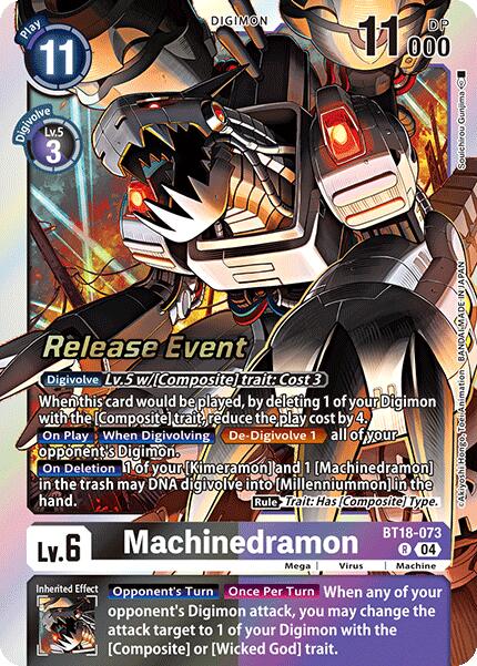 Machinedramon [BT18-073] [Release Special Booster Ver.2.0 Pre-Release Cards] | The Time Vault CA