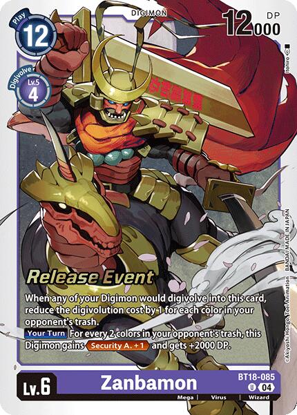 Zanbamon [BT18-085] [Release Special Booster Ver.2.0 Pre-Release Cards] | The Time Vault CA