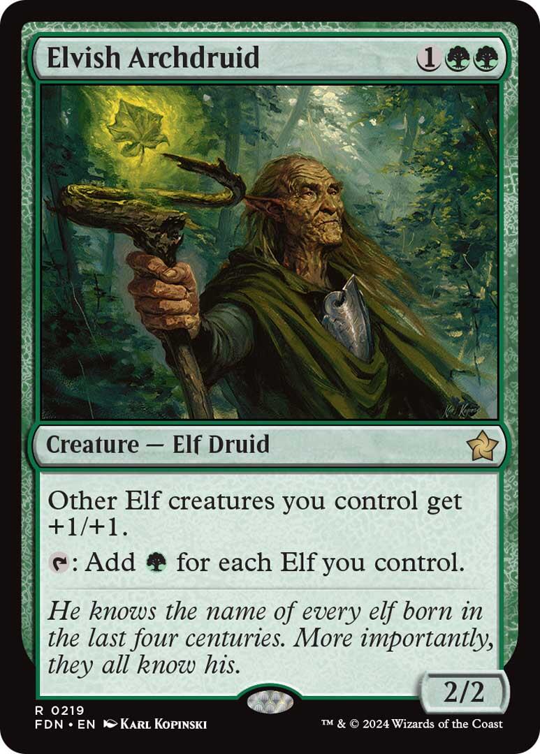 Elvish Archdruid [Foundations] | The Time Vault CA